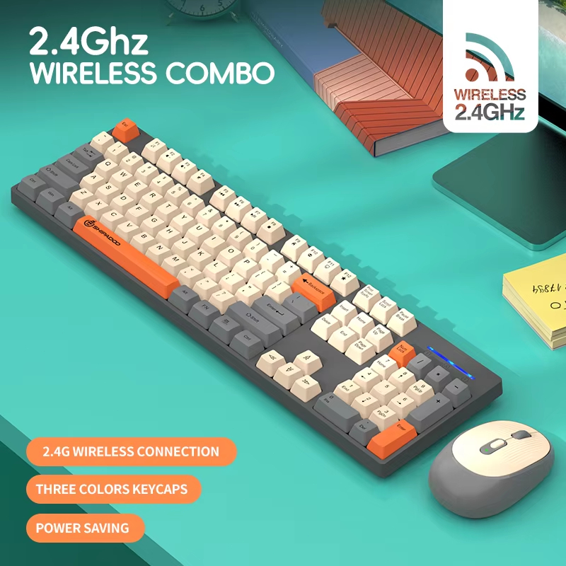 Laptop Accessories Combo Set - Shipadoo 2.4G Wireless/Wired Gaming Keyboard and