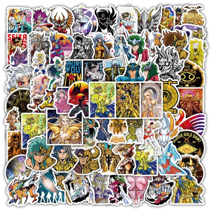 Laptop Accessories All - 101Pcs Saint Seiya Anime Stickers Cartoon
