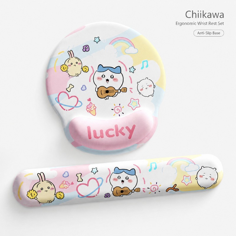 Laptop Accessories Cute - Cute Chiikawa Ergonomic Mouse Pad Wrist
