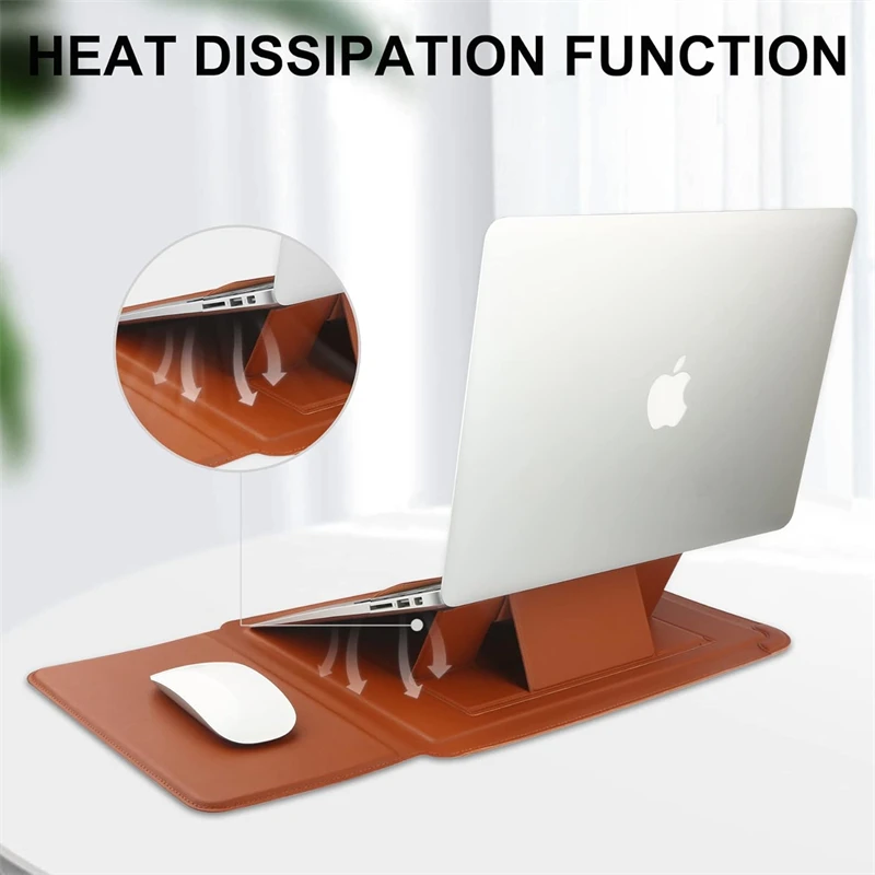 Portable Leather Laptop Sleeve - огляд і ціна Laptop Accessories Pouch