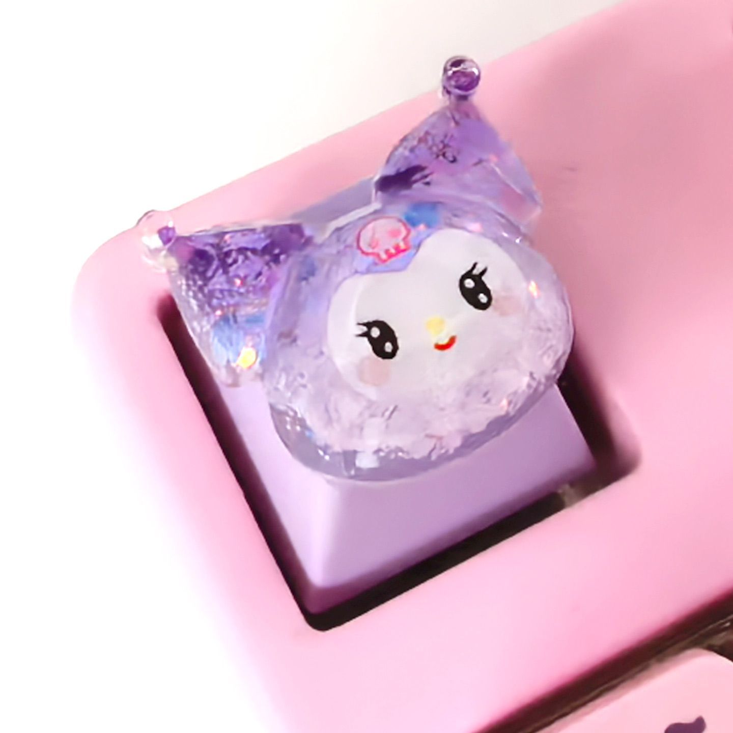 Kawaii Kuromi Keycaps Punk Cry - огляд і ціна Laptop Accessories Cute
