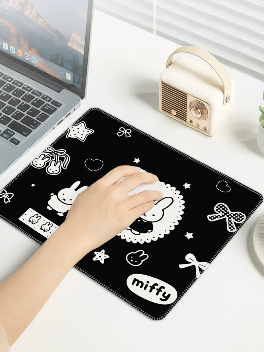 Cartoon Miffy Mouse Pad Small  - огляд і ціна Laptop Accessories Cute