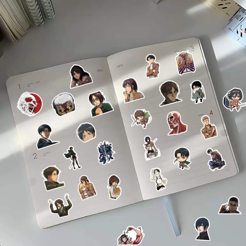 60Pcs Attack on Titan Anime St - огляд і ціна Laptop Accessories Cute