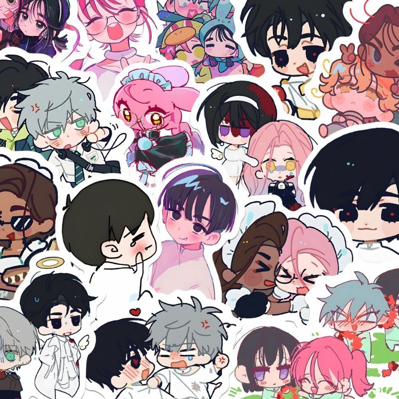 80Pcs/set Cartoon Anime Alien  - огляд і ціна Laptop Accessories Cute