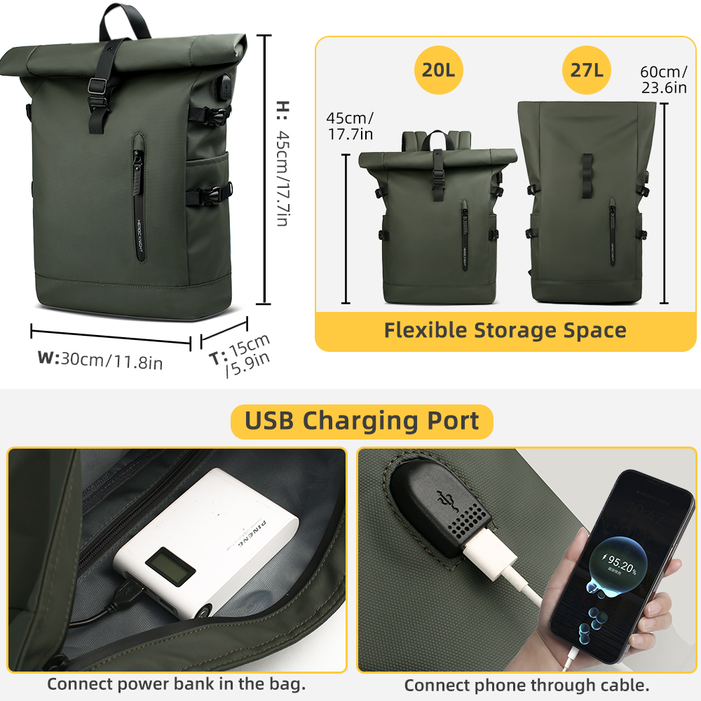Heroic Knight Men's Backpack O - огляд і ціна Laptop Bag Waterproof