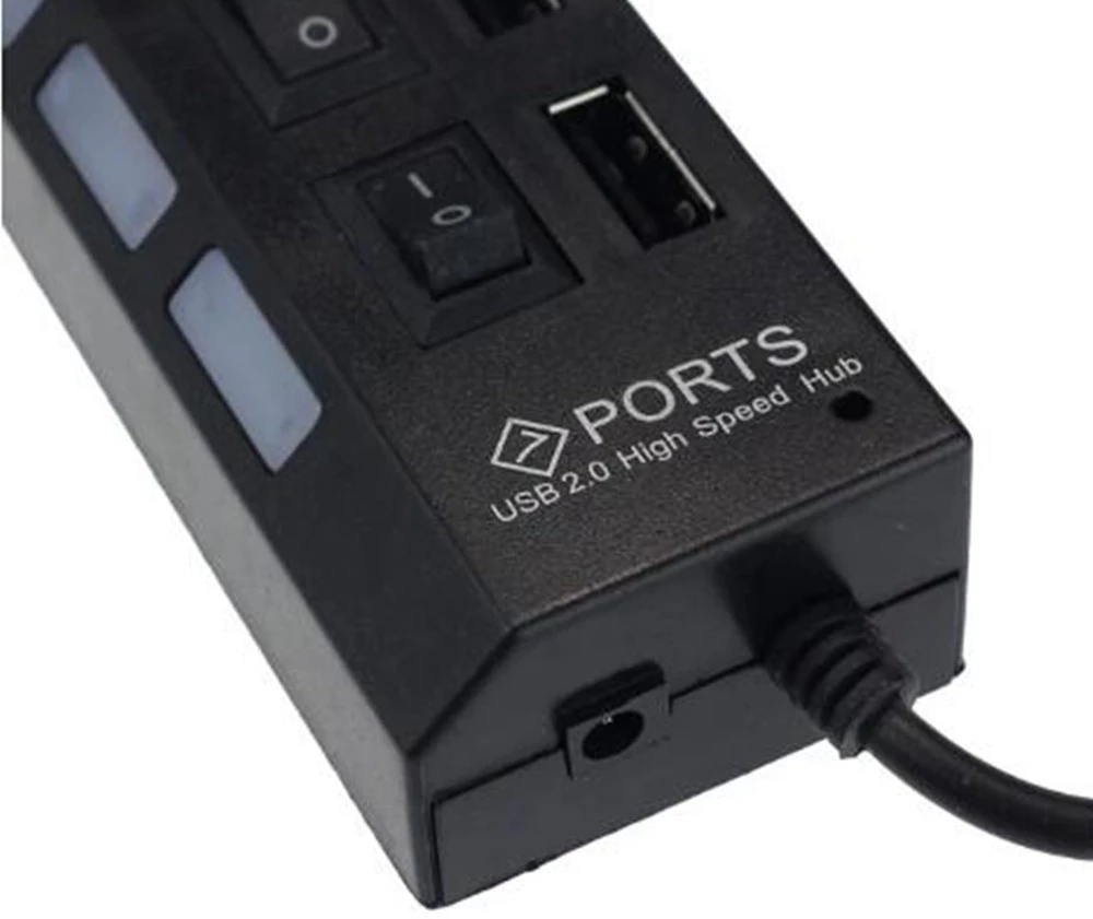 7 Port USB 2.0 Hub Splitter Fo - огляд і ціна Laptop Accessories All